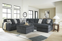 Midnight-Madness Gunmetal Sectional