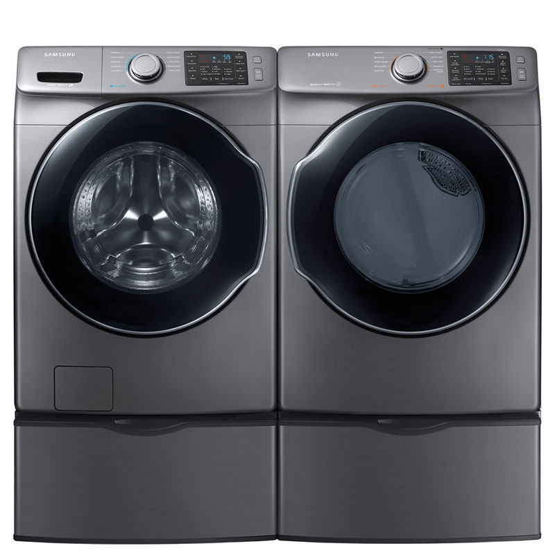 Samsung Platinum Washer & Dryer w/ Pedestals