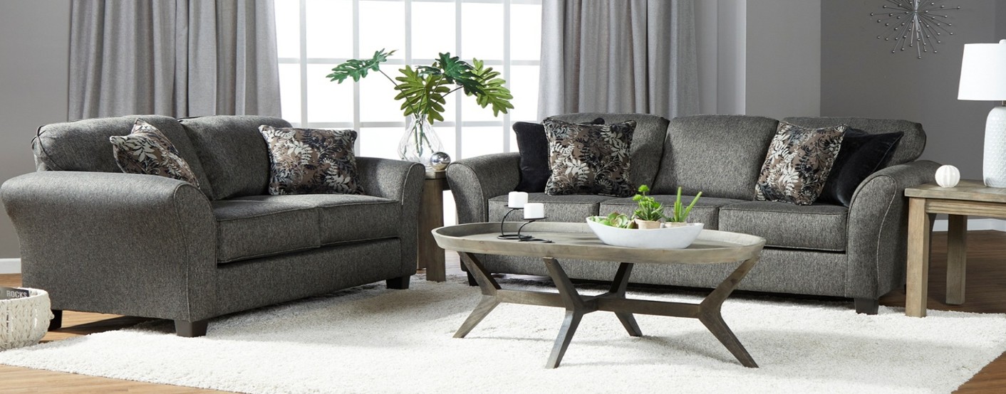 Hughs Stoked Ashes Sofa & Loveseat