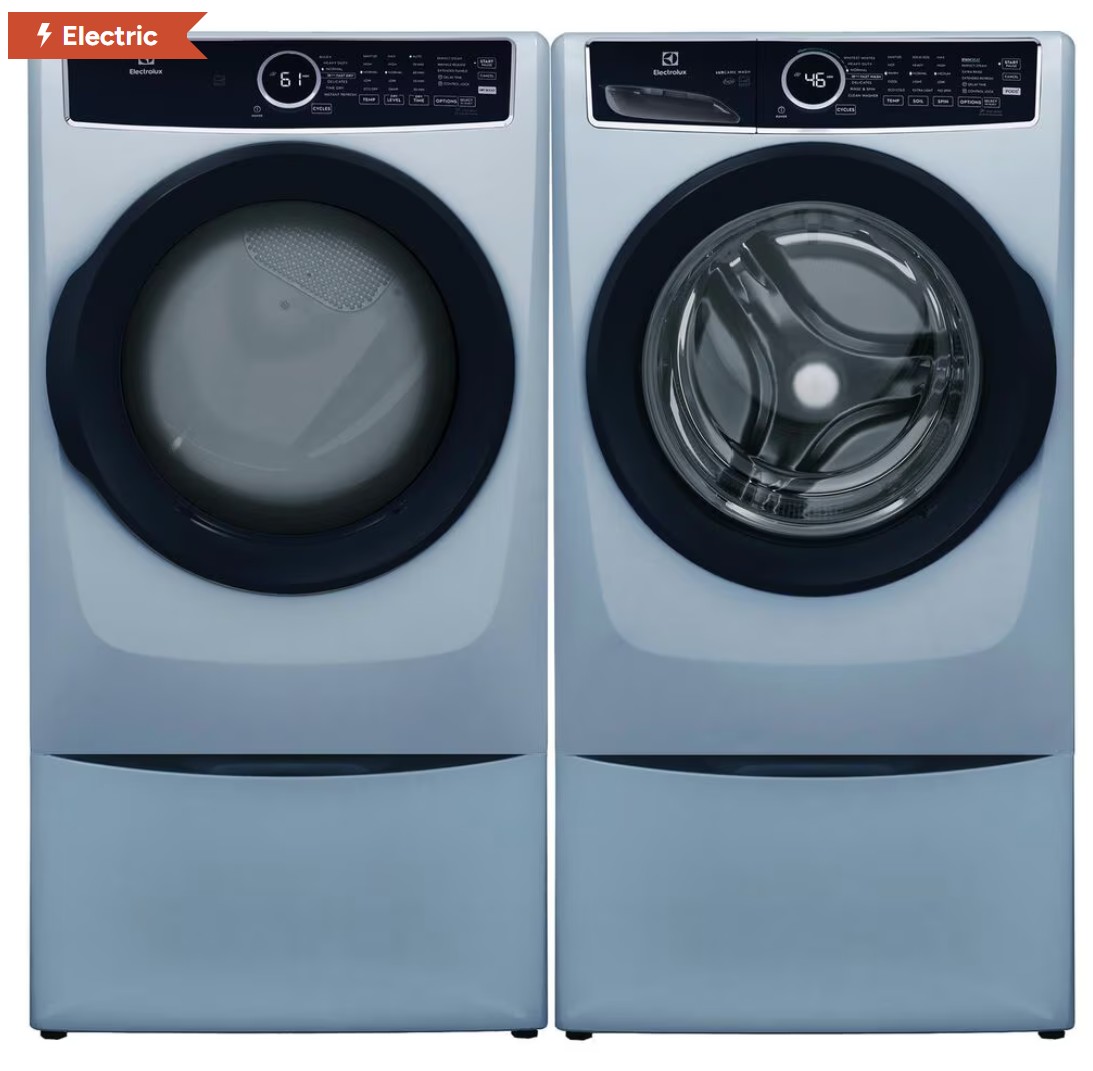 Electrolux Front Load Laundry Combo w/ Pedestals