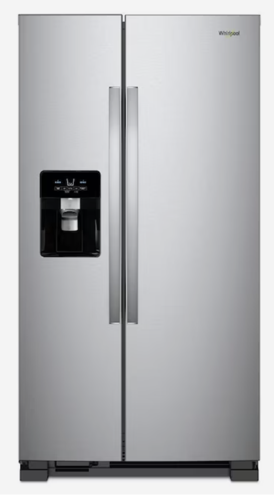 Whirlpool 24.6 CF Stainless Side by Side Refrigerator