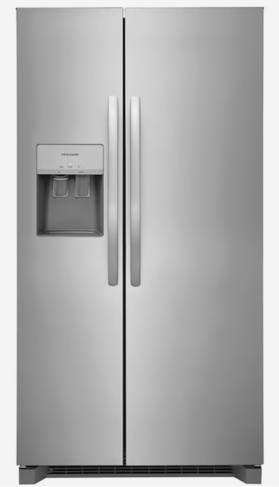 Frigidaire 25.6 CF Stainless Side by Side Refrigerator