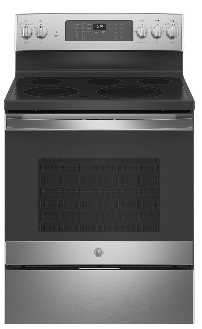 GE 5.3 CF Stainlees Smooth Top Range