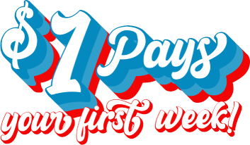 $1 pays your first week!